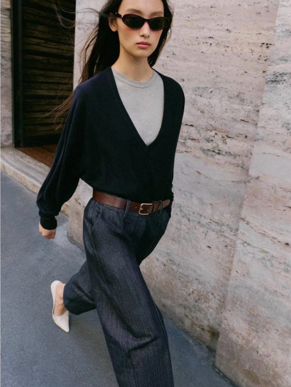 EUC Zara Felted Wool like pants size L